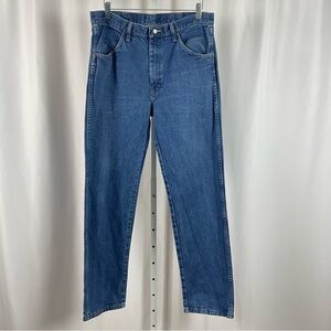 Rustler Men's 34 x 32 Straight Jeans Rugged Outdoor Barn Chore Work Utility